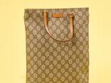 Sac fourre-tout en toile « Guccissi GG » avec anses en cuir