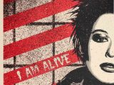 an image of a poster of a woman with a punk look on her face