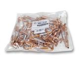 an image of a bag of copper bullet heads on a white background