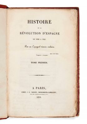 un livre ouvert dont le titre est en français sur fond blanc