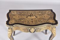 Table de jeu en marqueterie de style Boulle, le plateau à dé… (photo 2)
