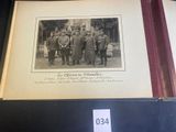 an old photo of a group of men in uniform posing for a picture