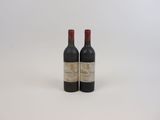 deux bouteilles de vin posées l'une à côté de l'autre sur une surface blanche