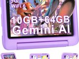 an image of a kid ' s tablet with a purple case