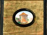 a picture of a picture of a building in a picture frame