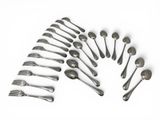 a lot of spoons and forks arranged in a circle