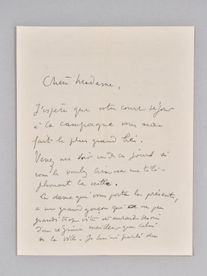 an old handwritten letter on a piece of paper with writing on it