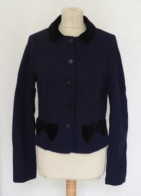 Marc JACOB, veste ou blaser bleu marine, col et détail nœud …