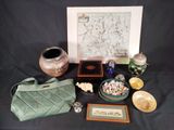many items that are sitting on a black table
