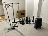 a lot of tools that are laying out on the floor