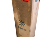 a cardboard box with a sticker on it that says zinous