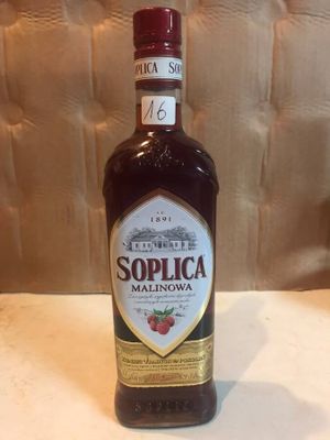 a bottle of liquor that is sitting on a table