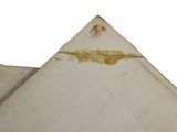 a piece of paper that has been left on top of it