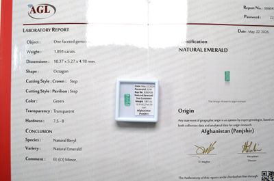 a picture of a certificate on the wall of a building