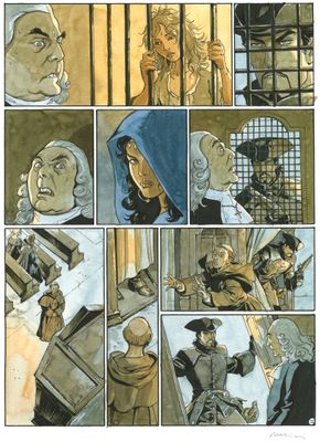 une image tirée d'une bande dessinée représentant un homme en sweat à capuche bleu et une femme en sweat à capuche bleu