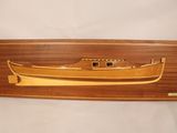 a picture of a wooden model of a boat
