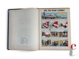 an open book with a picture of a plane on it