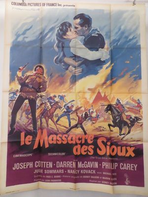 une affiche du film « Le massage des Sioux »