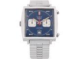 an image of a watch with a blue face
