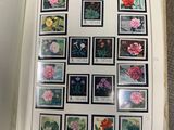 a picture of a book with pictures of flowers on it