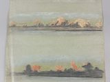 an image of a painting of a landscape with trees in the foreground