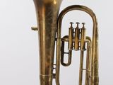 an image of a brass instrument with a bell on a white background