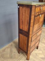 Petit secrétaire rectangulaire en bois plaqué ouvrant par qu… (photo 4)