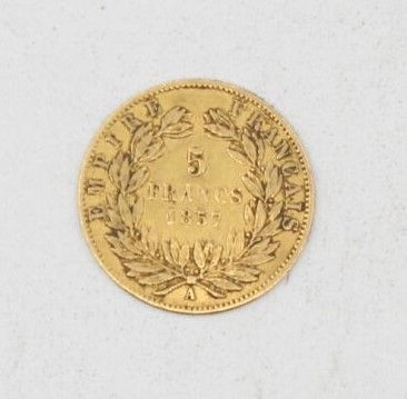 Pièce de 5 Francs 1857 — Monnaie historique