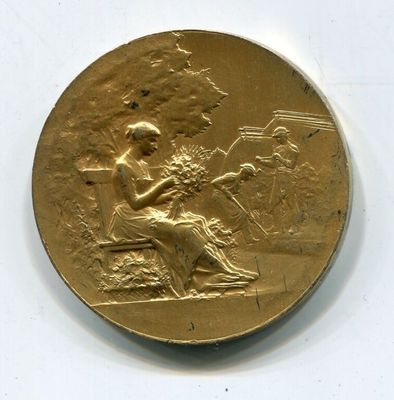 Médaille Française 1887 - Société Hippique Française Concours Midi-Bordeaux - Vermeil