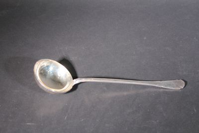 a spoon that is sitting on a table
