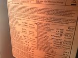 an image of a close up of a label on a water heater