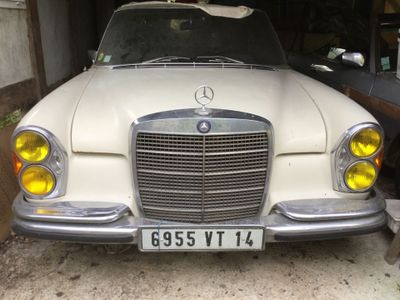 une voiture garée dans un garage et munie d'une plaque d'immatriculation