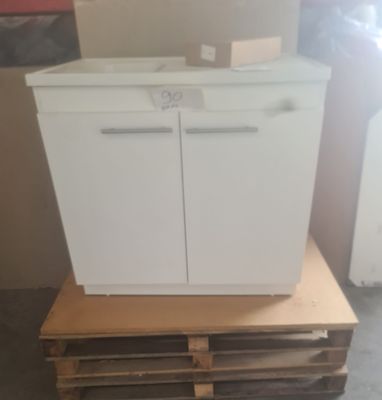 Meubles sous évier SIBO, largeur 90 cm avec évier intégré et…