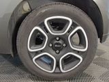 a close up view of a tire on a car