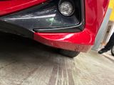 a close up view of a car ' s front bumper