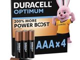 duracell optium aa batteries, pack of 4