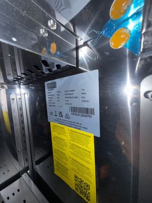 an image of a refrigerator with a price tag on it