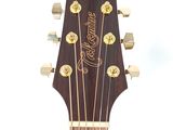 the headstock of an acoustic guitar with a headstock on a white background