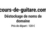 cours de guitare avec déstockage de noms de domaine