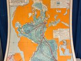 an old map of the atlantic and the americas with a map of the atlantic and the americas with a map of the atlantic and the americas with a map of the