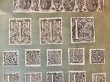 a picture of an old book with a bunch of letters on it