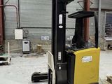 a fork lift truck parked in a warehouse