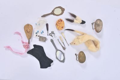 a lot of items that are on a white surface