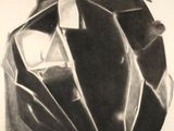 pencil drawing of a black and white image of a paper bag
