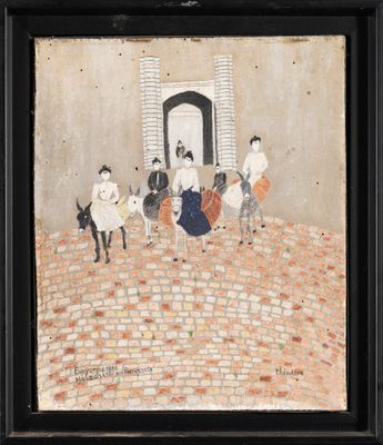 429. Toto HARDOY (XXe siècle).Maraîchères aux remparts.