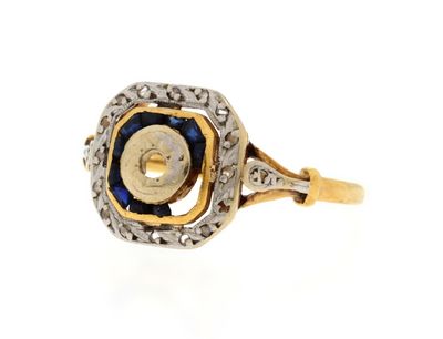 an antique sapphire and diamond ring