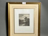 an image of a picture of a picture of a landscape in a gold frame