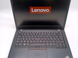 the lenovo laptop is open and ready to be used
