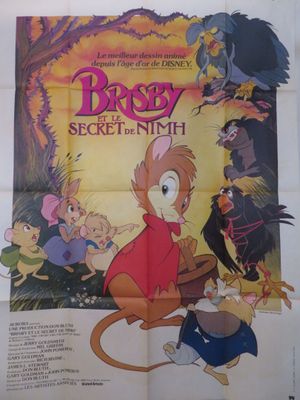 une affiche du film d'animation « Drooy et le secret de Nimh »