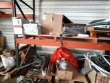 a lot of items that are on the shelves in the garage